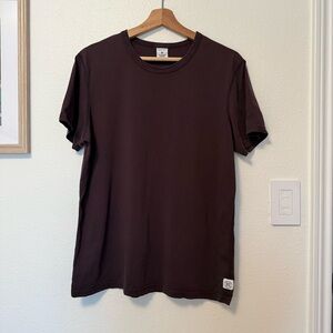Men’s Reigning Champ Dark Brown Short Sleeve Cotton Tee (Size M)